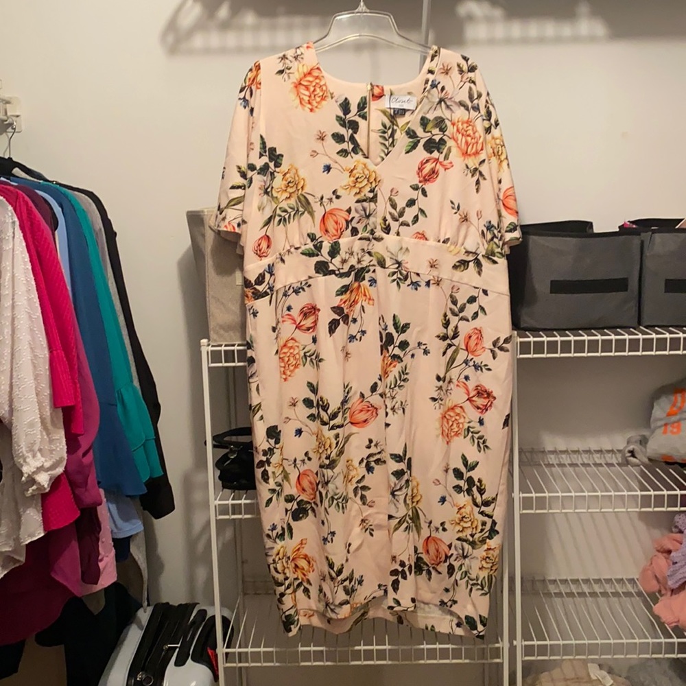 Closet London Pink Floral Dress